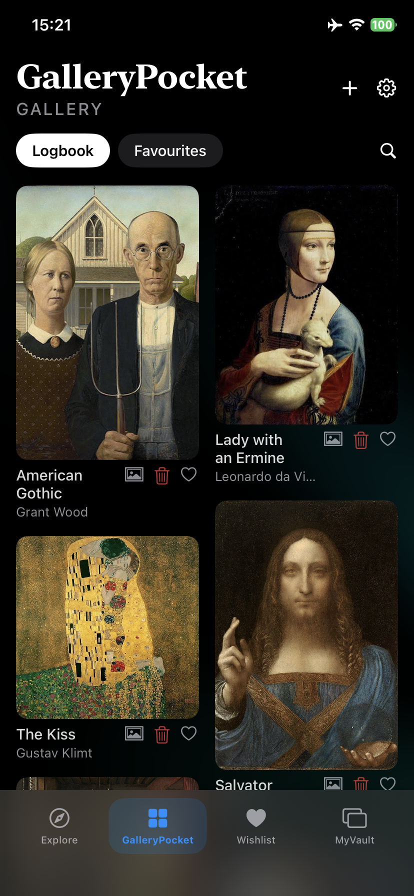 Gallery Logbook
